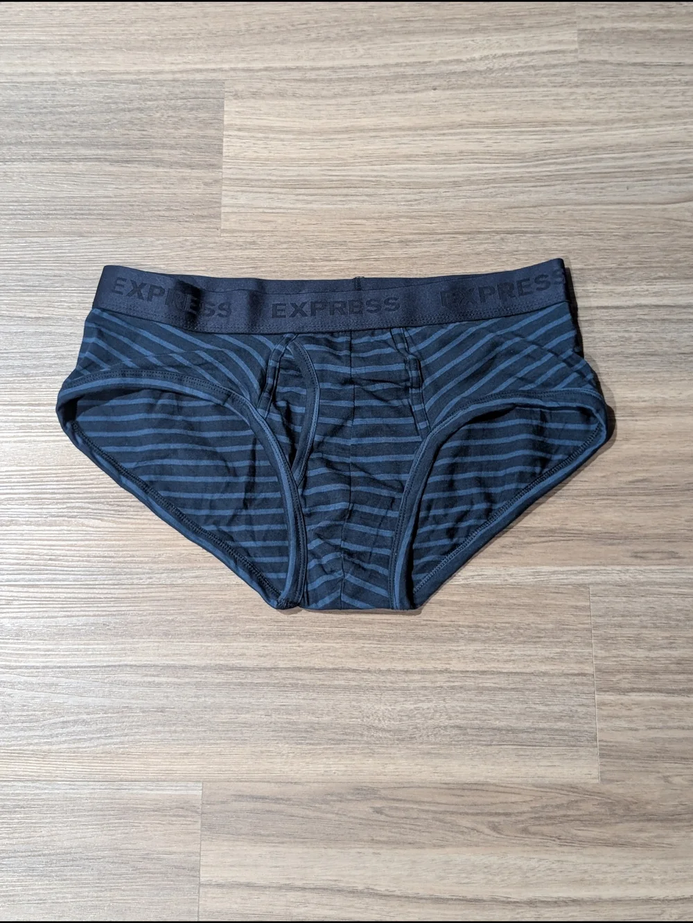Express Blue Striped Men’s Briefs